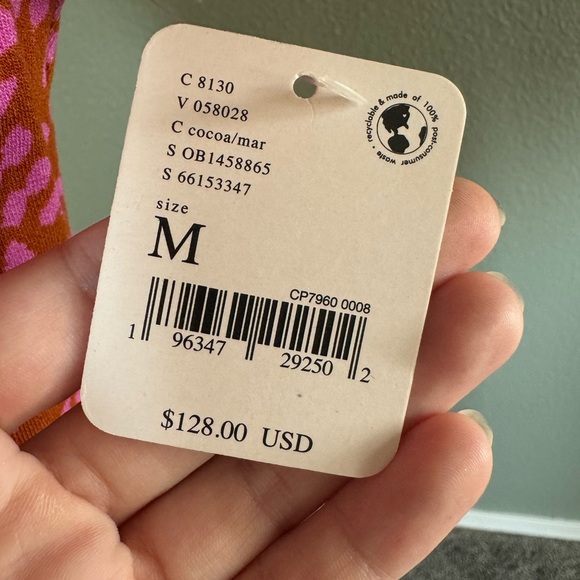 Free People Medium New with Tags NWT Marsaille Mini Dress Rust Print - Picture 10 of 12